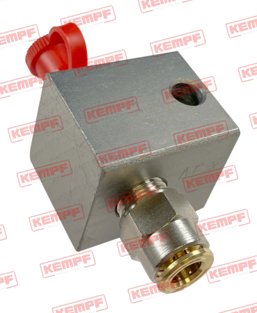 147727 Kempf Nippelblock 1-fach Stahl 180° montiert